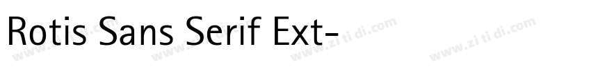 Rotis Sans Serif Ext字体转换 Rotis Sans Serif Ext字体转换